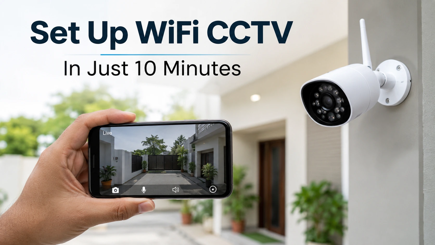 How to set up a WiFi CCTV camera at home step by step